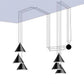 Modern Metal Pendant Light, Minimalist Hanging Lamp for Indoor Lighting