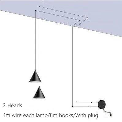 Modern Metal Pendant Light, Minimalist Hanging Lamp for Indoor Lighting
