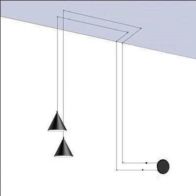 Modern Metal Pendant Light, Minimalist Hanging Lamp for Indoor Lighting