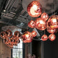 Multi Light Pendant Lamp, Sculptural Melt Design for Interior Spaces