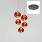 Multi Light Pendant Lamp, Sculptural Melt Design for Interior Spaces