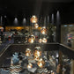Multi Light Pendant Lamp, Sculptural Melt Design for Interior Spaces