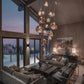 Multi Light Pendant Lamp, Sculptural Melt Design for Interior Spaces