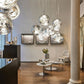 Multi Light Pendant Lamp, Sculptural Melt Design for Interior Spaces