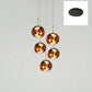 Multi Light Pendant Lamp, Sculptural Melt Design for Interior Spaces