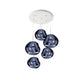 Multi Light Pendant Lamp, Sculptural Melt Design for Interior Spaces