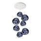 Multi Light Pendant Lamp, Sculptural Melt Design for Interior Spaces