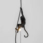 Monkey Pendant Light, Sculptural Hanging Lamp for Indoor Spaces