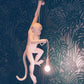 Monkey Pendant Light, Sculptural Hanging Lamp for Indoor Spaces