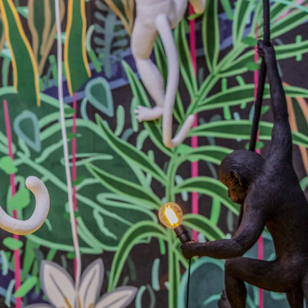 Monkey Pendant Light, Sculptural Hanging Lamp for Indoor Spaces