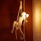 Monkey Pendant Light, Sculptural Hanging Lamp for Indoor Spaces