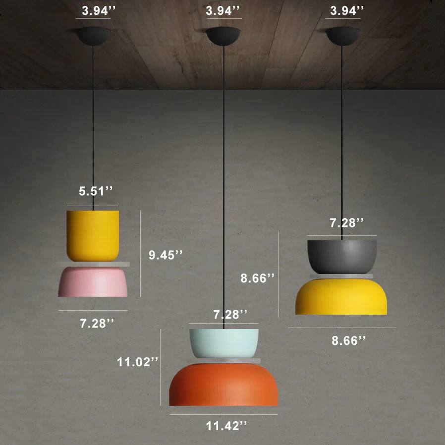 Macaron LED Pendant Light, Nordic Color Design