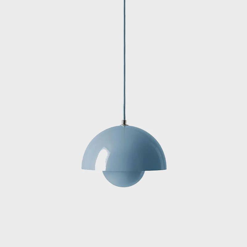 Nordic Macaron Dome Pendant Light, One-Light Metal Hanging Lamp