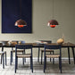 Nordic Macaron Dome Pendant Light, One-Light Metal Hanging Lamp