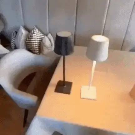 Wireless Rechargeable LED Table Lamp, Scandinavian Minimalist Design