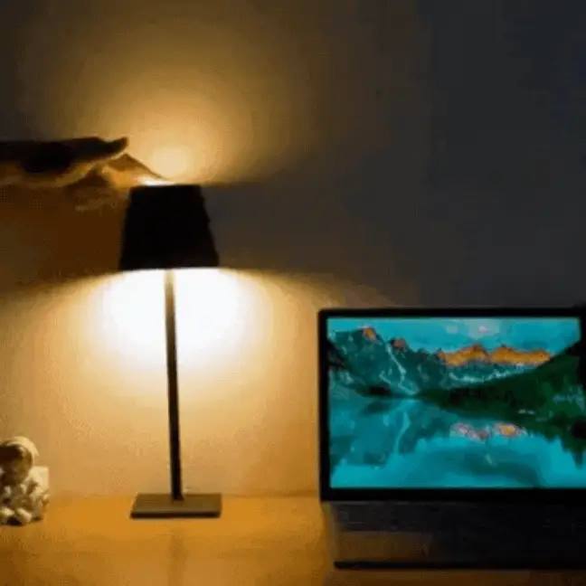 Wireless Rechargeable LED Table Lamp, Scandinavian Minimalist Design