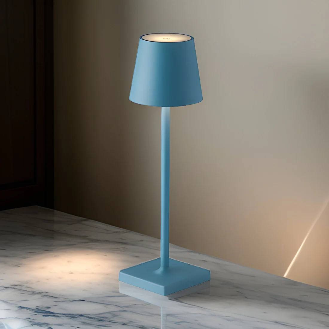 Wireless Rechargeable LED Table Lamp, Scandinavian Minimalist Design