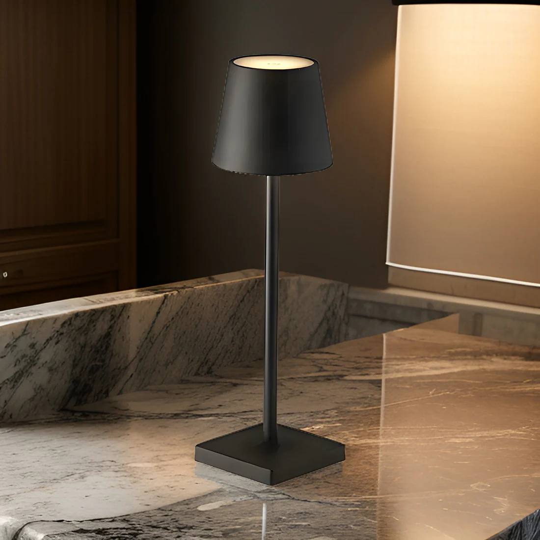 Wireless Rechargeable LED Table Lamp, Scandinavian Minimalist Design