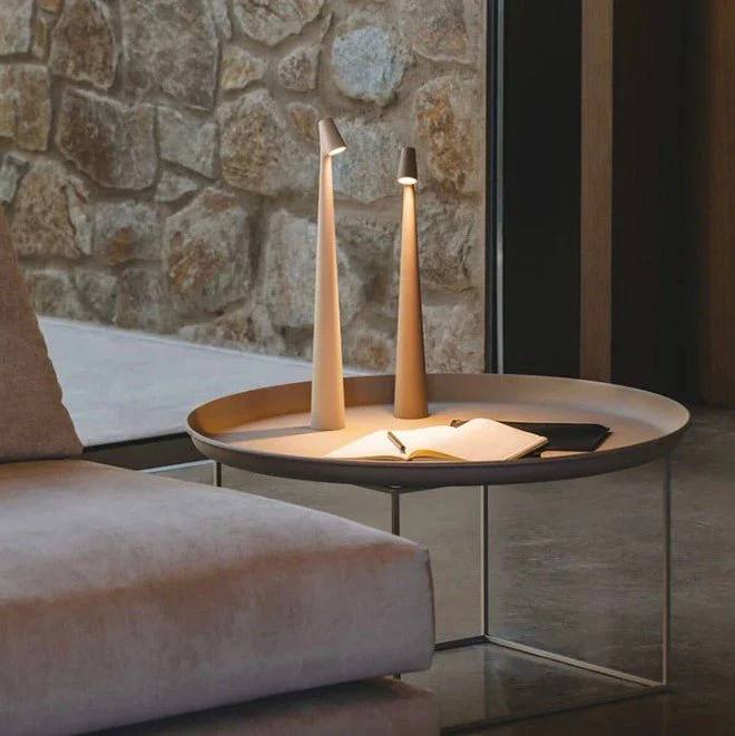 Wireless LED Table Lamp, Nordic Minimalist Design