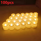 Flameless LED Tealight Candles, Battery Operated Flickering Lights for Weddings and Romantic Events