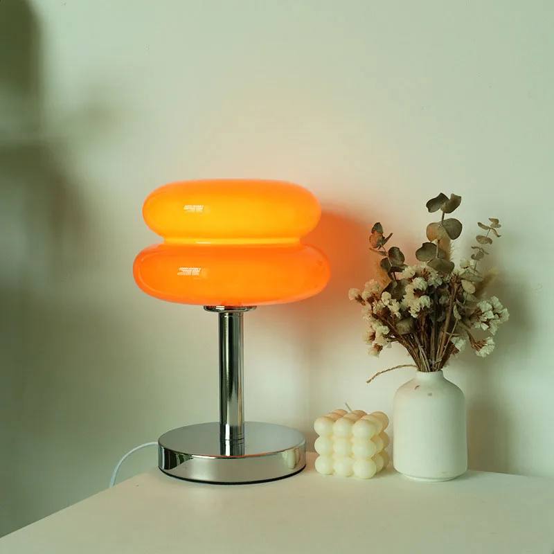 Glass Table Lamp with Colorful Design | Child-Friendly Bedside Night Light