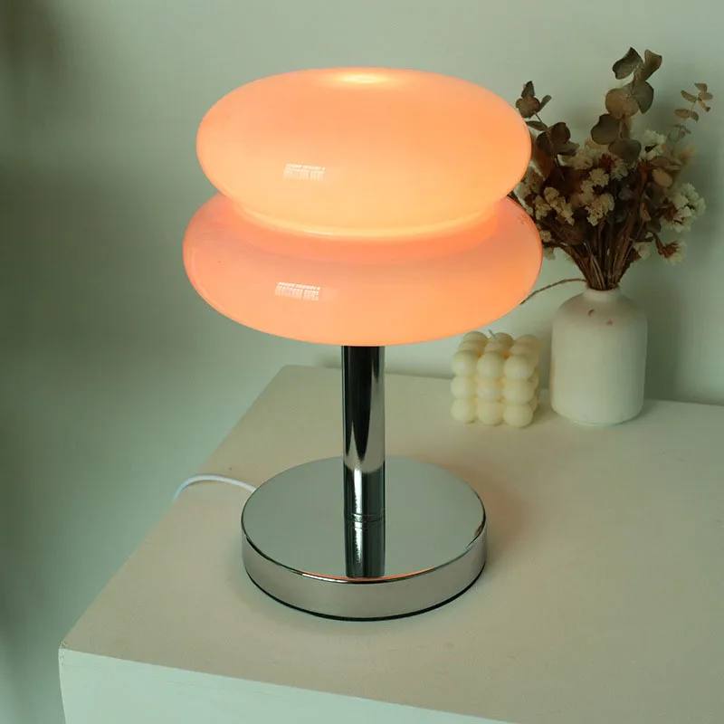 Glass Table Lamp with Colorful Design | Child-Friendly Bedside Night Light