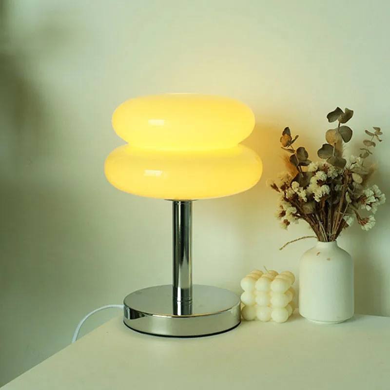 Glass Table Lamp with Colorful Design | Child-Friendly Bedside Night Light