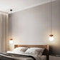 Glass Globe Ceiling Light, Wood Grain Design