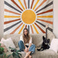 Cover Me With Sunshine Wall Tapestry Boho Neutral Decor