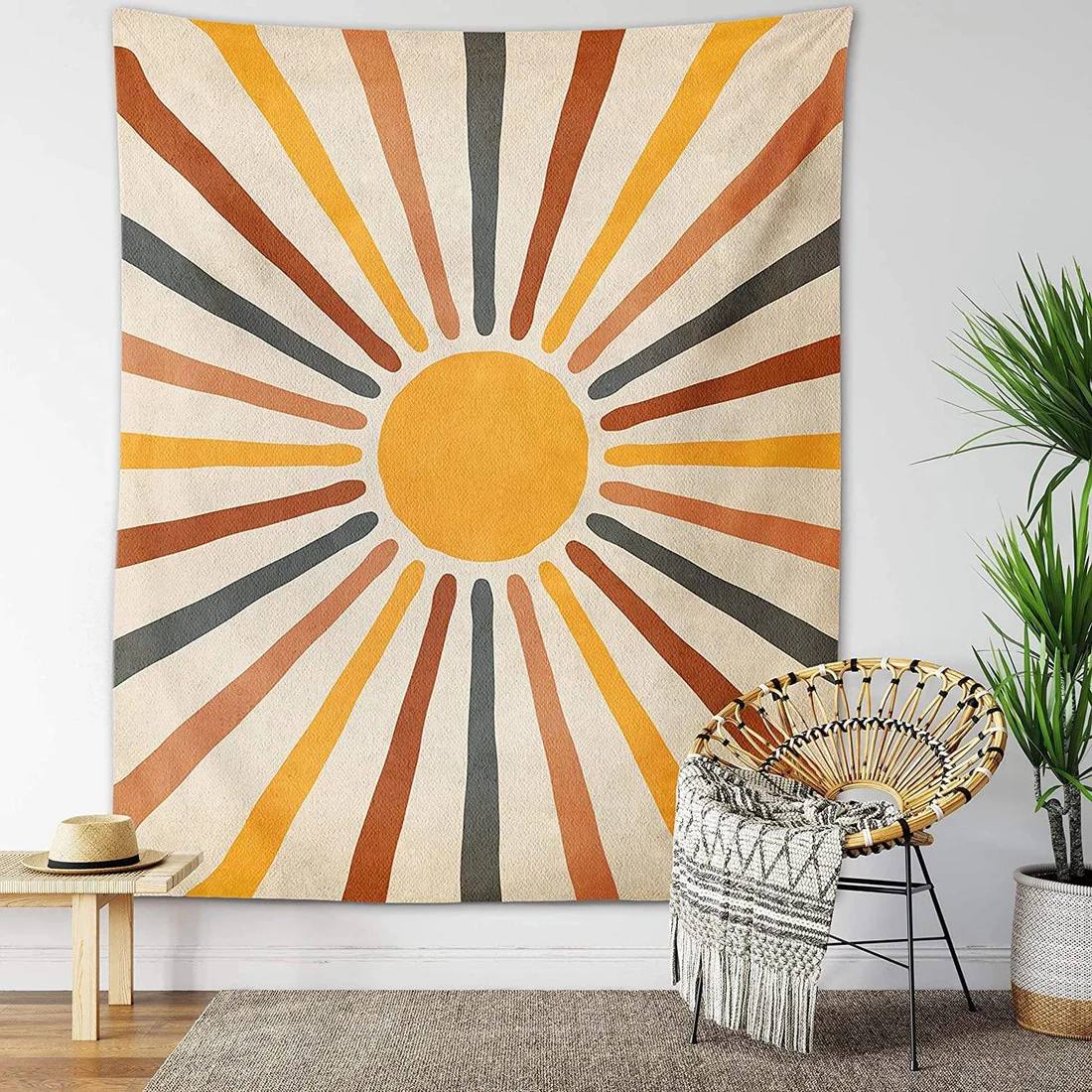 Cover Me With Sunshine Wall Tapestry Boho Neutral Decor