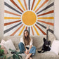 Cover Me With Sunshine Wall Tapestry Boho Neutral Decor