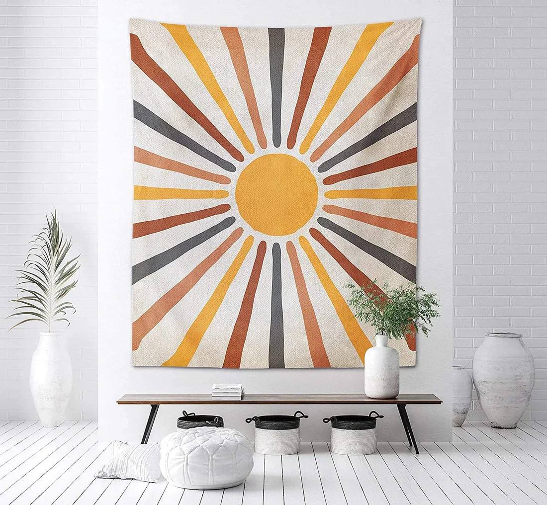 Cover Me With Sunshine Wall Tapestry Boho Neutral Decor