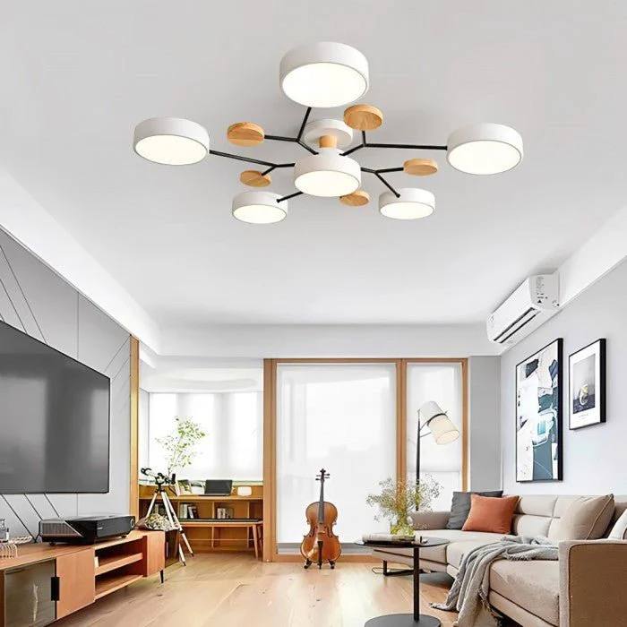 Scandinavian LED Ceiling Light, Branched Modern Design