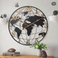 Large World Map Wall Clock 23.6 in
