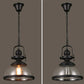 Bowl Shaped Glass Pendant Light, Industrial Retro Ceiling Lamp