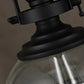 Bowl Shaped Glass Pendant Light, Industrial Retro Ceiling Lamp