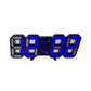 3D LED Wall Clock, Modern Digital Clock with Dimmable Lighting