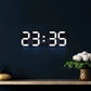 3D LED Wall Clock, Modern Digital Clock with Dimmable Lighting