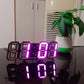3D LED Wall Clock, Modern Digital Clock with Dimmable Lighting