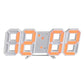 3D LED Wall Clock, Modern Digital Clock with Dimmable Lighting