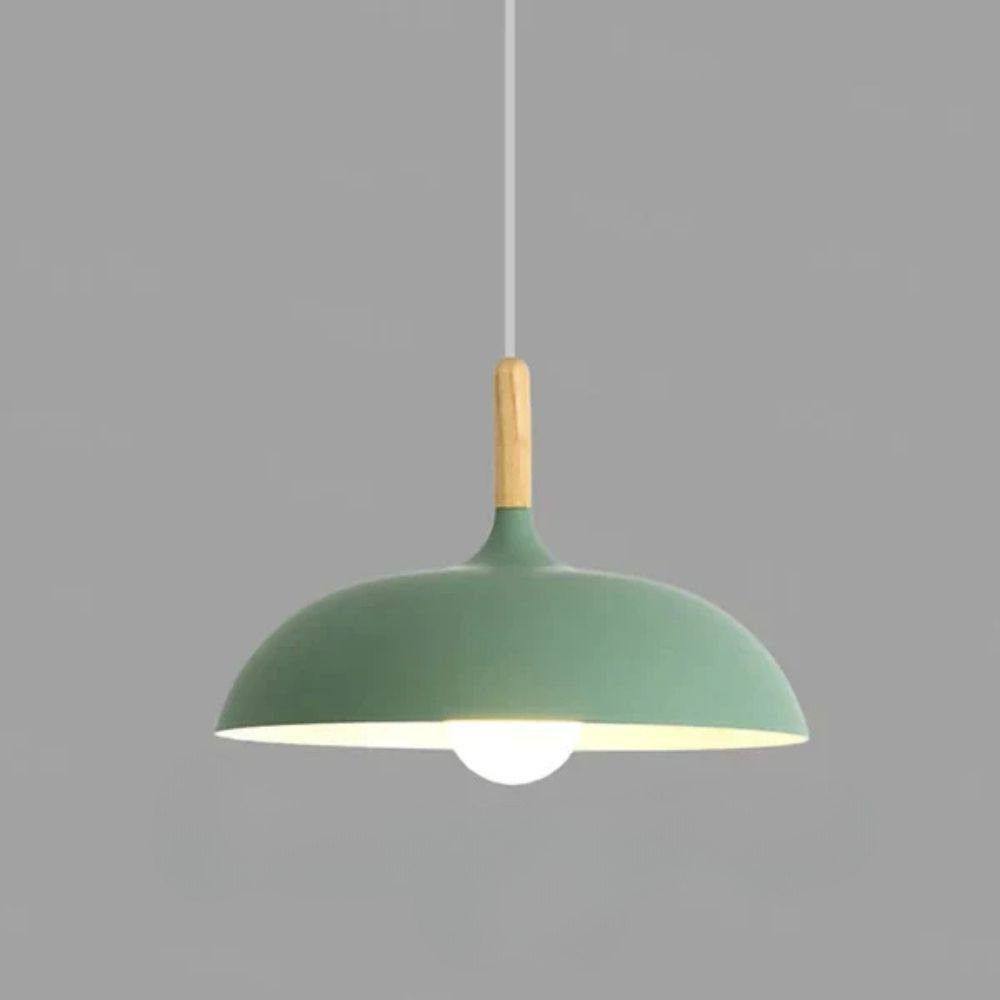 Nordic Oak Ceiling Light, Scandinavian Design with LED Lighting