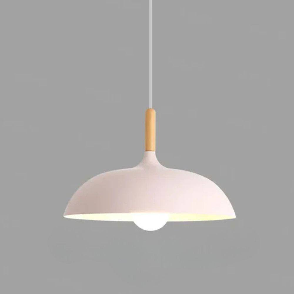 Nordic Oak Ceiling Light, Scandinavian Design with LED Lighting