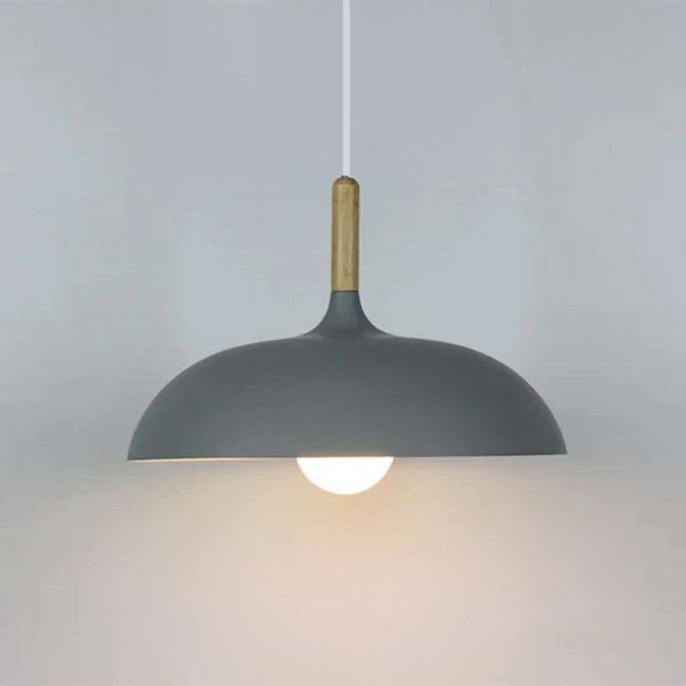 Nordic Oak Ceiling Light, Scandinavian Design with LED Lighting