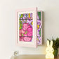 Rotating Artwork Display Frame with Magnetic Latch and 150-Sheet Storage
