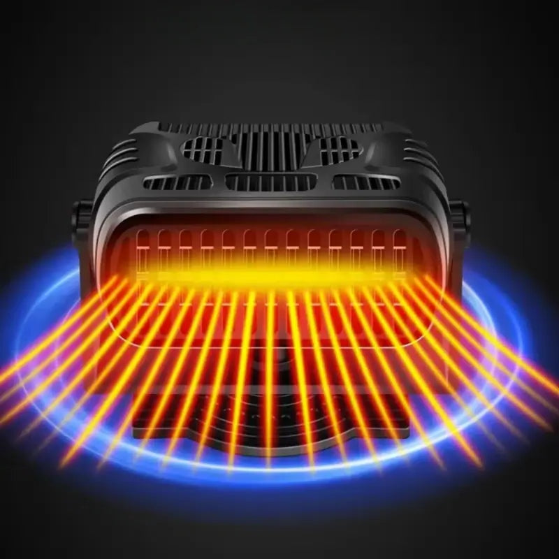 Portable Car Heater and Fan with 360 Degree Rotation and Defrost Function