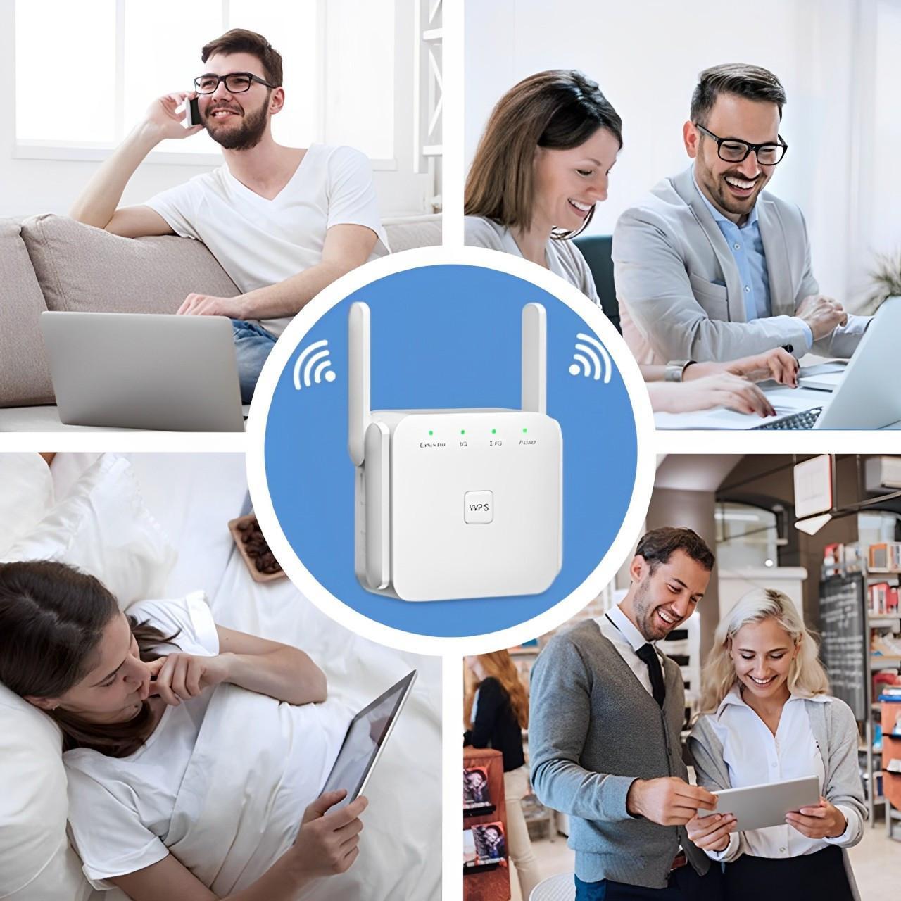 WiFi Repeater with Wall Penetrating Antenna and Multi-Device Support