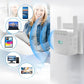WiFi Range Extender with High-Gain Antennas and Gigabit LAN Port, Dual-Band Coverage