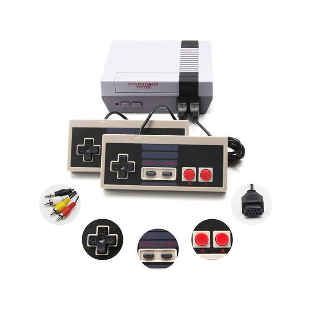 Classic Game Console with 620 Preloaded Games and Two Wired Controllers, Composite AV