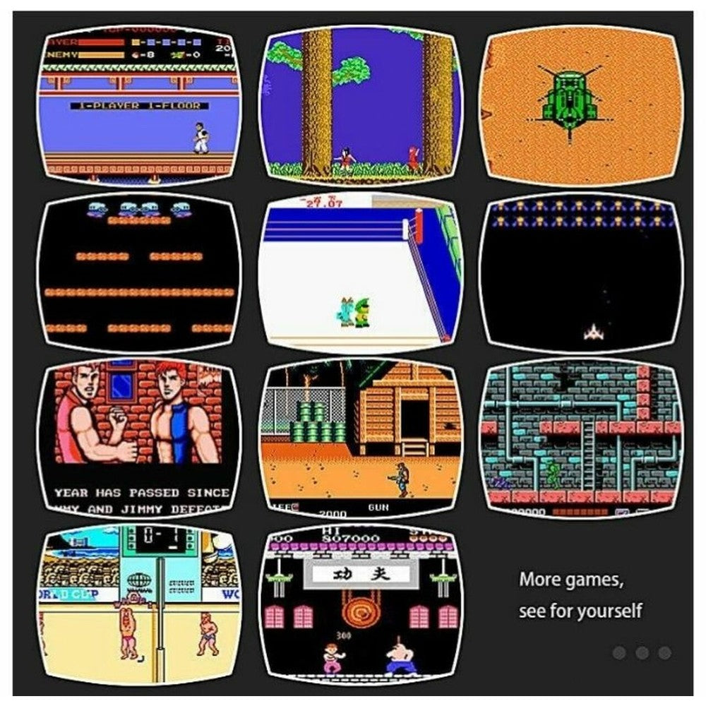 Classic Game Console with 620 Preloaded Games and Two Wired Controllers, Composite AV