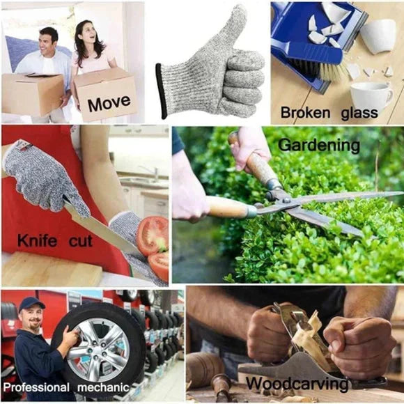 Cut Resistant Gloves with EN388 Level 5 Protection and Machine Washable Fabric